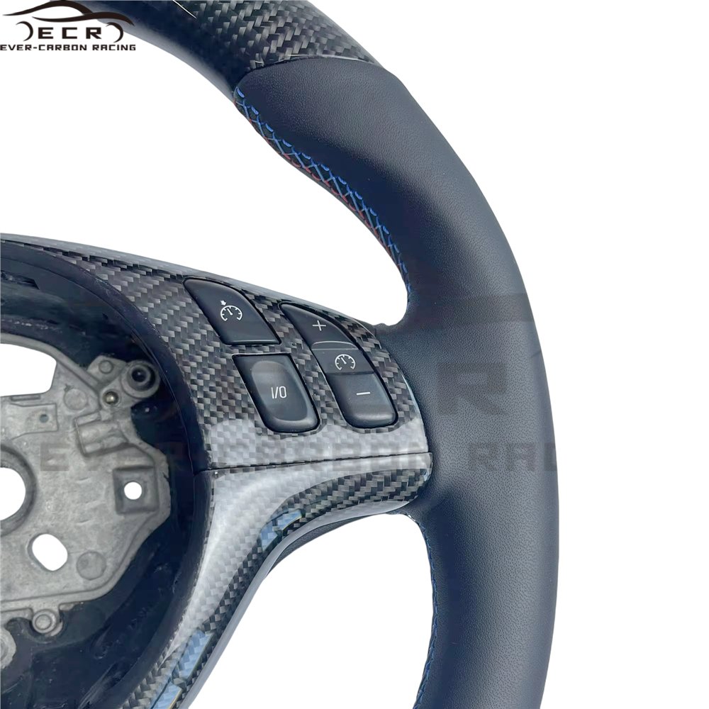 Ever-carbon Racing ECR Hotsell Factory Price Car Steering Wheel Sport Steering Wheel for BMW E46 M Carton Box Carbon Fiber 1pcs