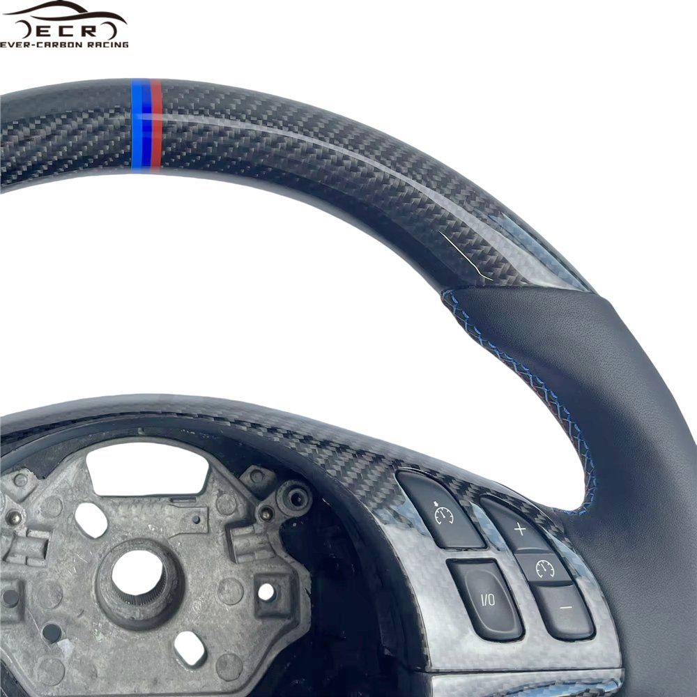 Ever-carbon Racing ECR Hotsell Factory Price Car Steering Wheel Sport Steering Wheel for BMW E46 M Carton Box Carbon Fiber 1pcs