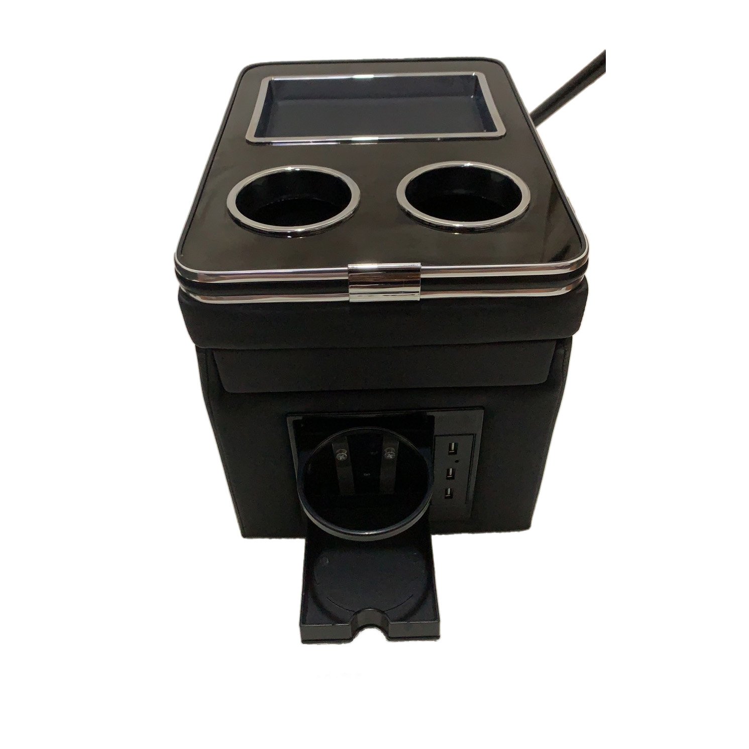 M4 Deluxe Center Console Organizer with Cup Holder& Phone Holder for Car & Van & Truck