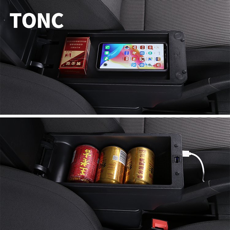 TONC Armrest Storage Compartment in the Center of High-quality Car Interiors Car Interior Parts for Volkswagen Polo (sedan)