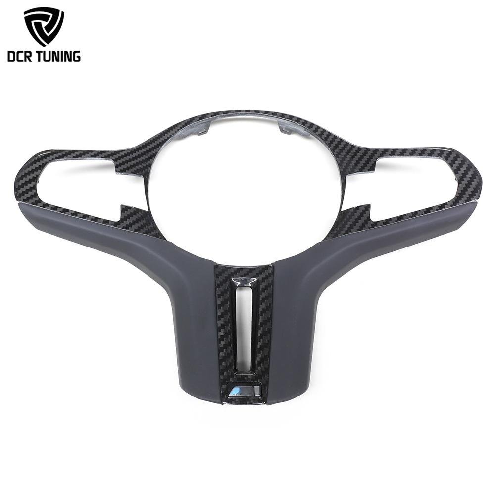 F90 M5 Dry Carbon Fiber Steering Wheel Trim For BMW X3M F97 X4M F98 2018-19 Replace Interior Steering Middle Cover Car Upgrade