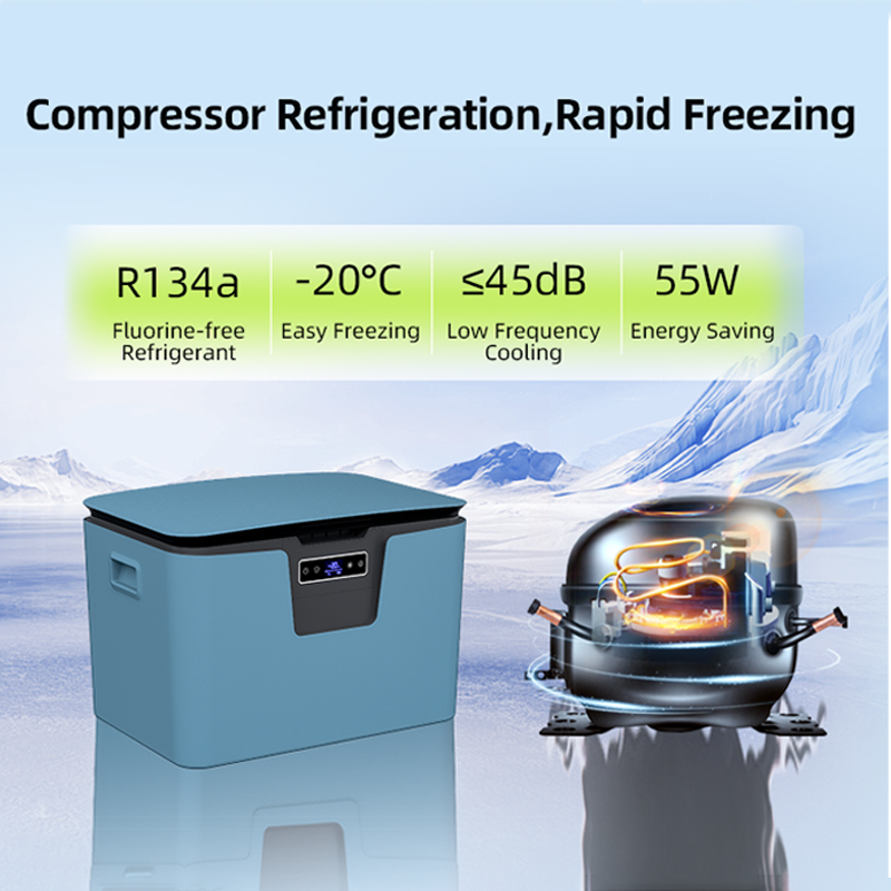 WAYCOOL U28 28L 12V/24V/100-240V Cooler Box Portable Car Fridges 45W Truck Freezer Vehicle Refrigerator ABS Refrigerator