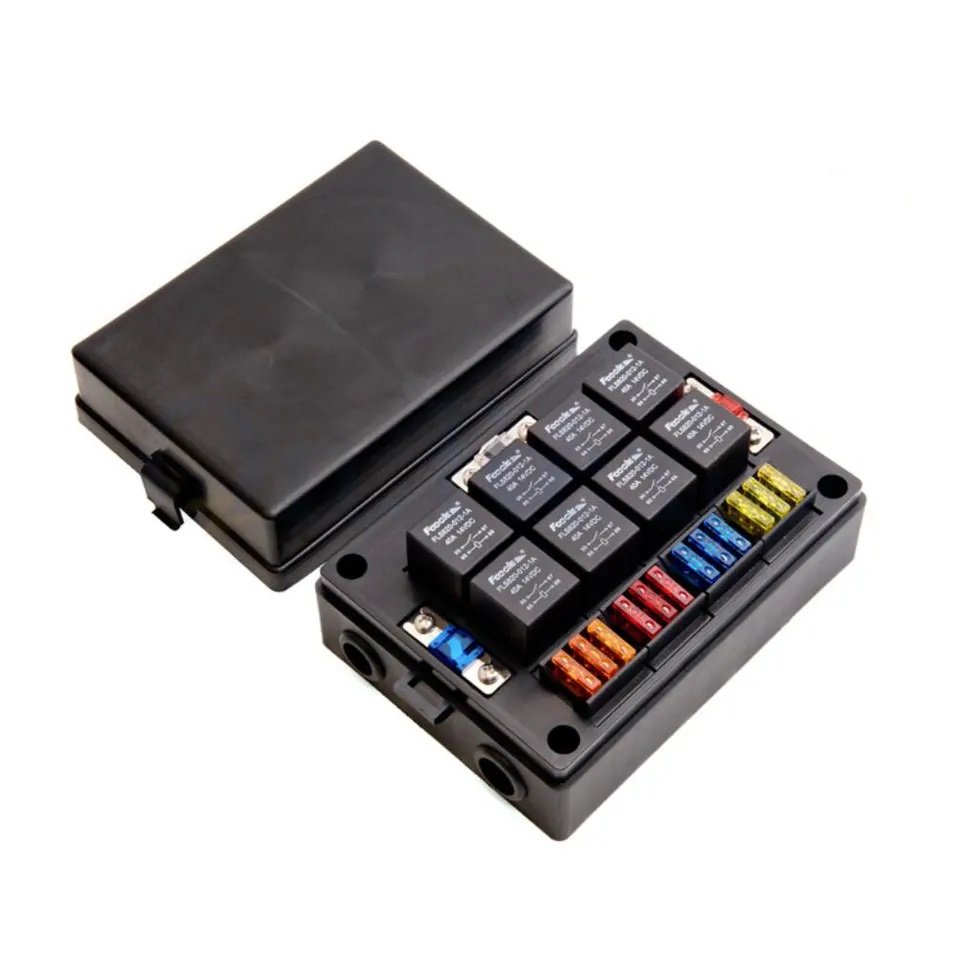 Automotive Auto Fuse Holder 12v 24v RV Car Fuse Relay Box Multiple Fuse Box With Terminal Blocks