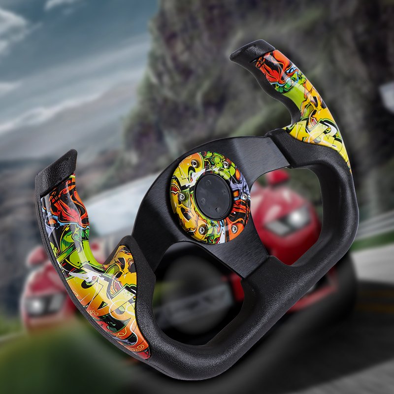Custom PU Car Steering Wheel Water transfer Steering Wheel FOR Universal