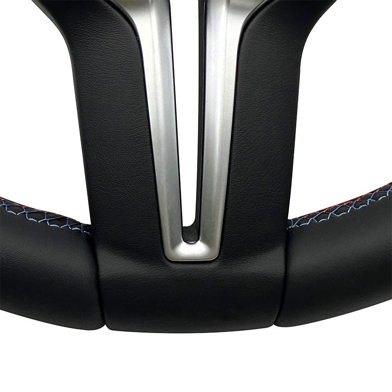 Black leather modified steering wheel for BMW 340i 320i 330i 335i 328i 335i 318i ZC-E46-P1