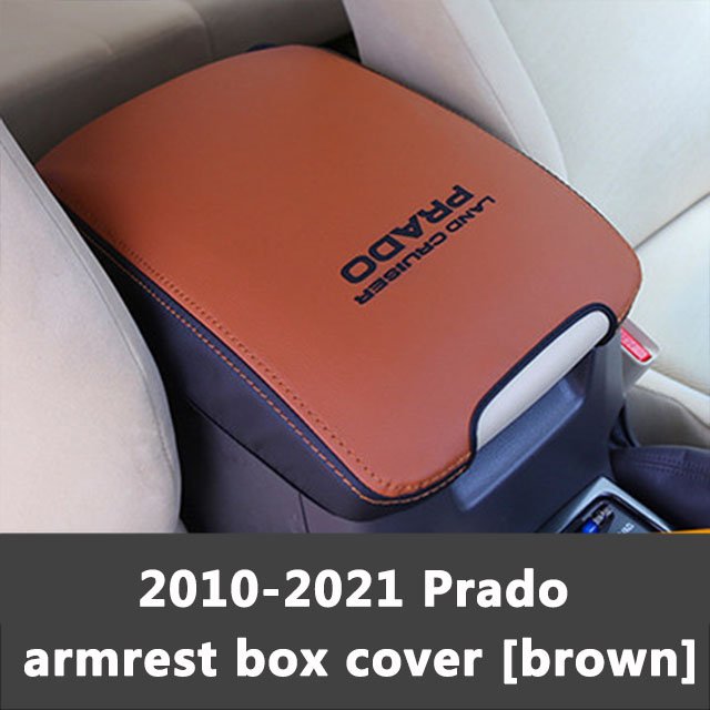 FOR Toyota 2010-2021 Prado Armrest Box Leather case Prado Interior Modification