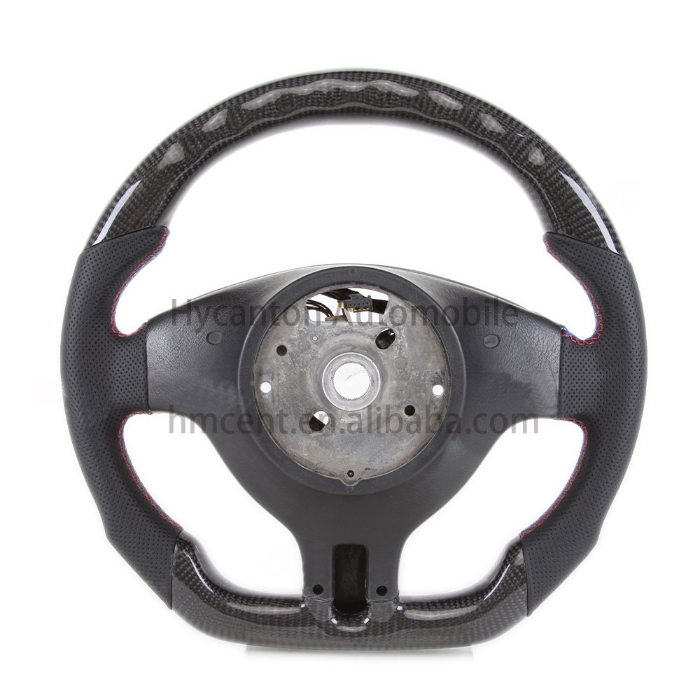 Factory wholesale price Upgrades LED alcantara carbon steering wheel m performance for BMW E46 car steering wheel