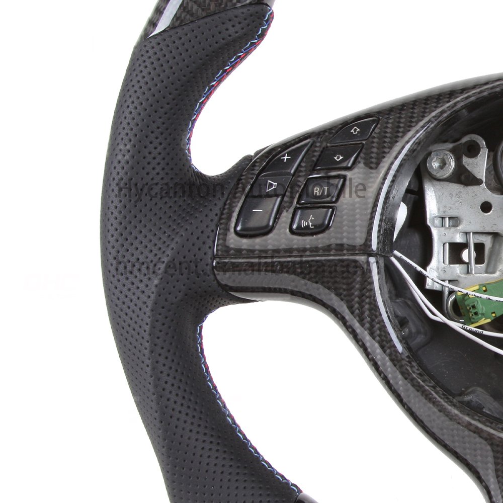 Factory wholesale price Upgrades LED alcantara carbon steering wheel m performance for BMW E46 car steering wheel