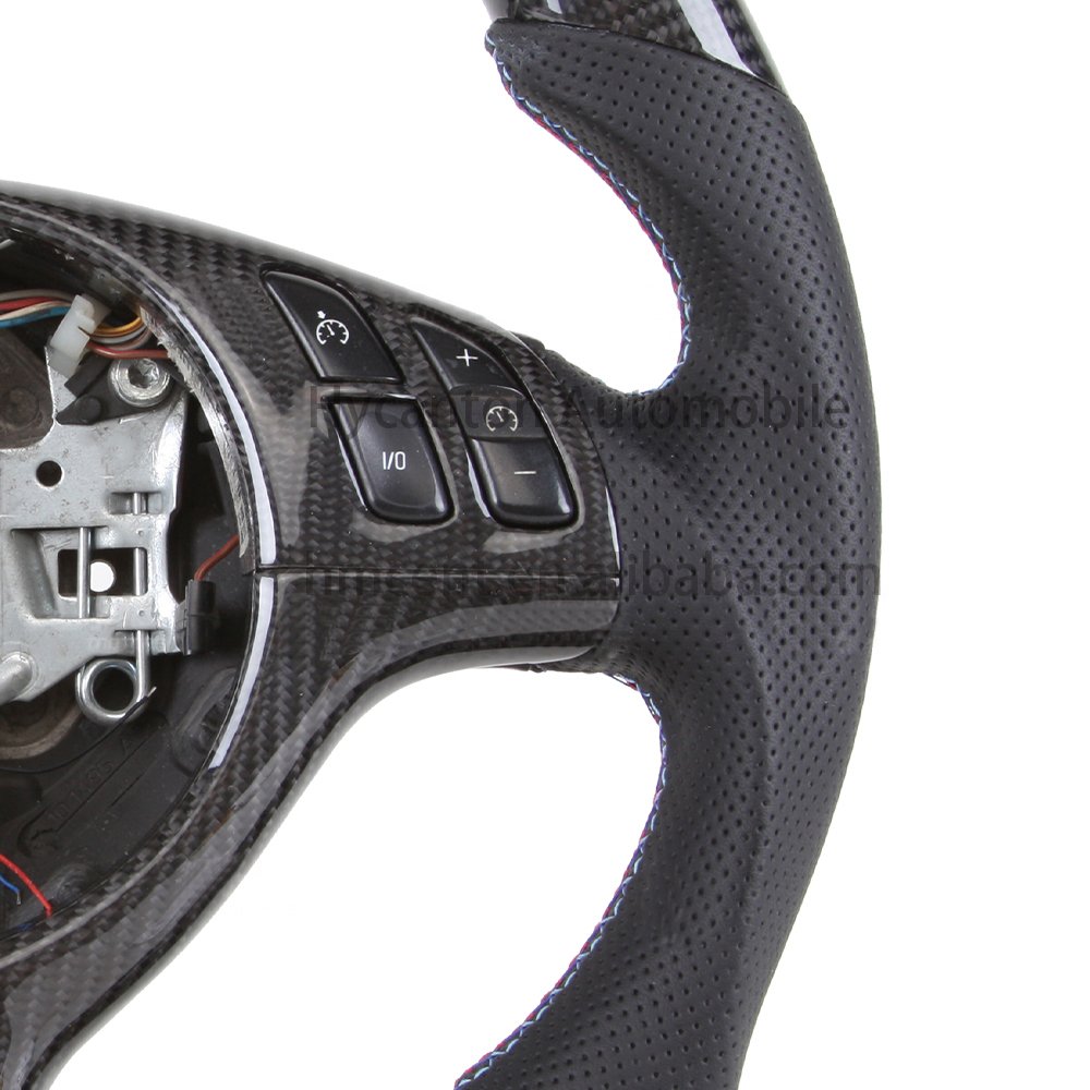 Factory wholesale price Upgrades LED alcantara carbon steering wheel m performance for BMW E46 car steering wheel