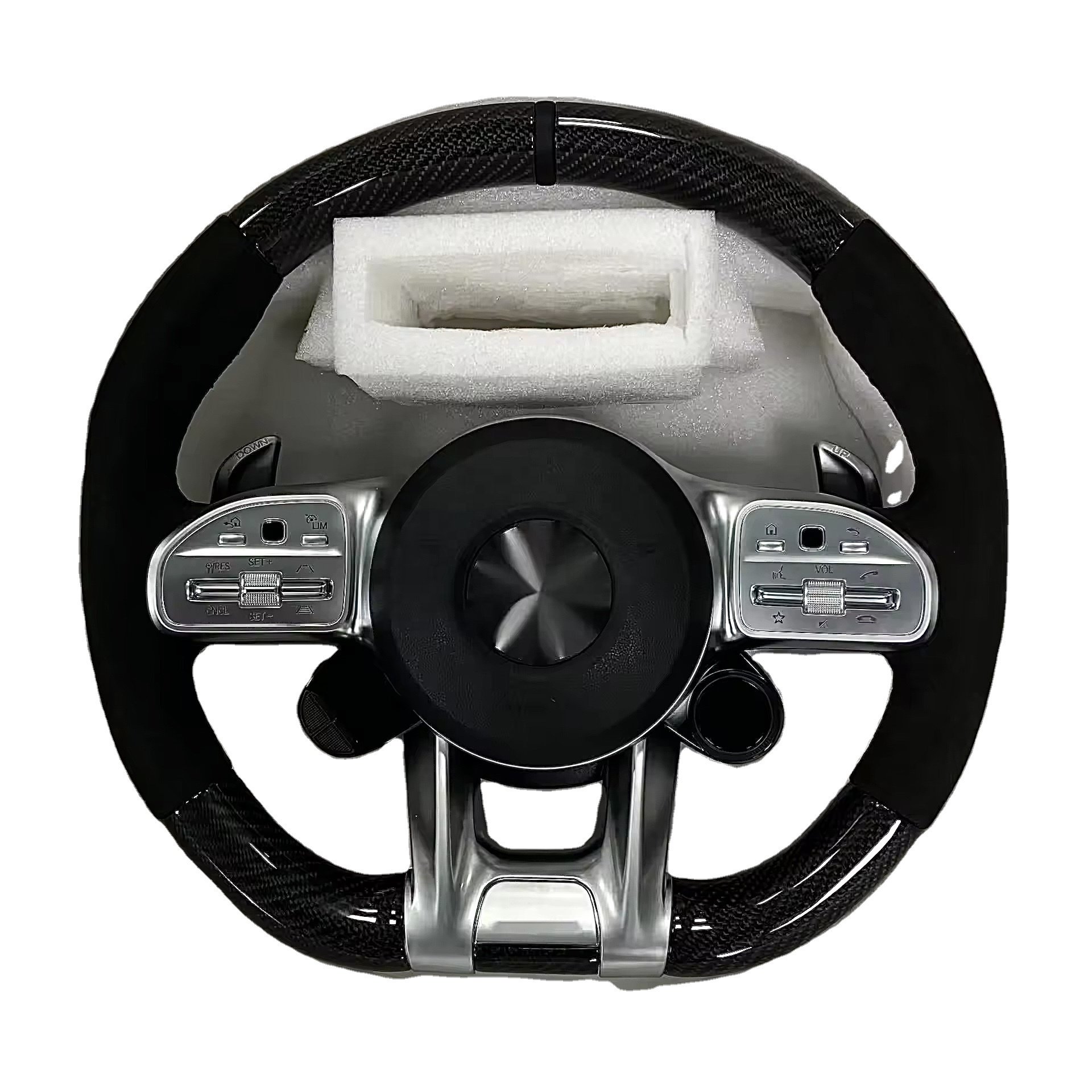 C CLASS W204 C63 W212 W218 W207 W172 SLK Matt Carbon Fiber Steering Wheel For Mercedes Benz AMG Car Steering Wheel