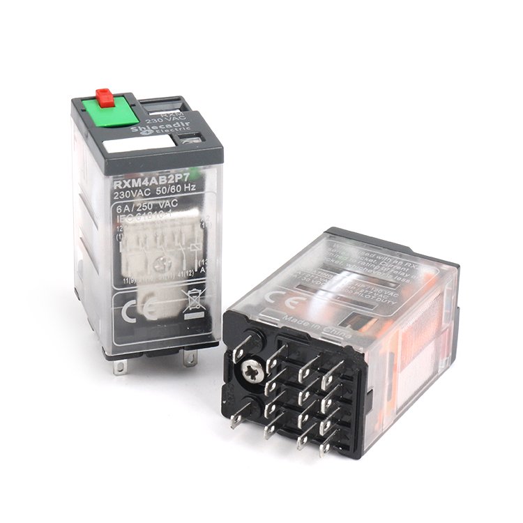 Factory Direct Intermediate Plug-in Relay 24VDC 230V 8pin 14pin RXM2AB2BD RXM4AB2BD RXM2AB2P7 RXM4AB2P7 in Stock