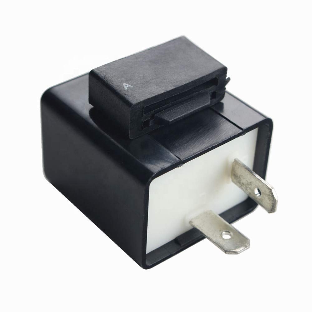 12V 0.02A-10A 2-Pin CF-12 Electronic LED Flasher Relay Fix for Turn Signal Light Fast Hyper Flash