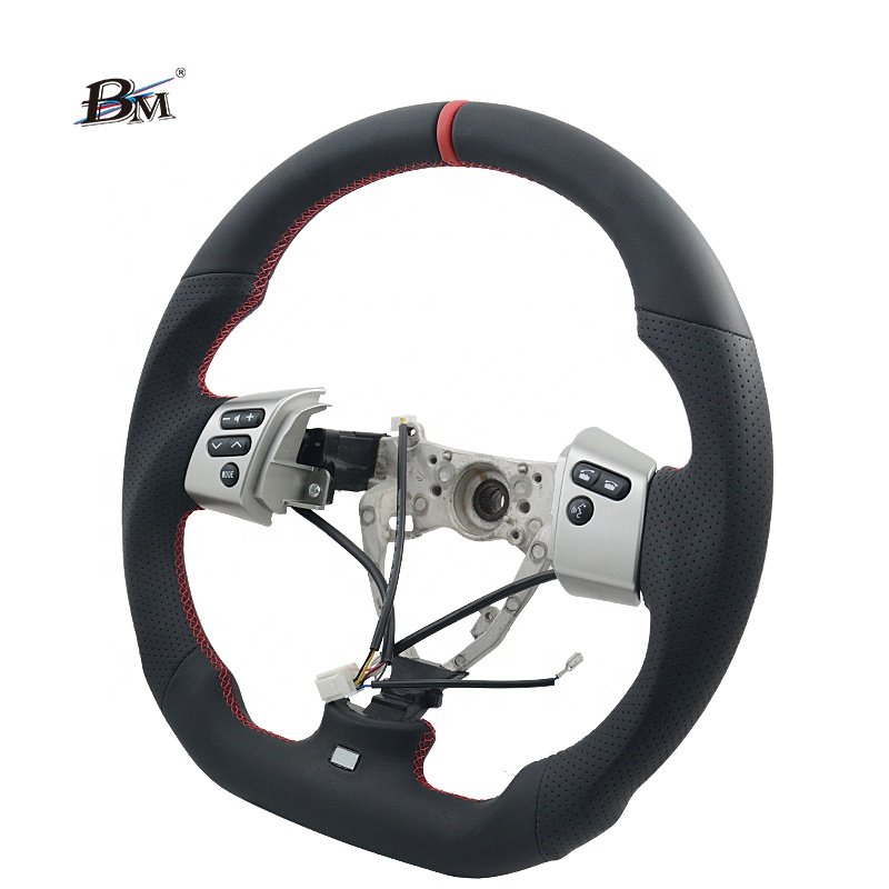JDM steering wheel For Toyota FJ Cruiser 2007-2023 Car custom interior Perforated leather with button Steering Wheel cover by BM