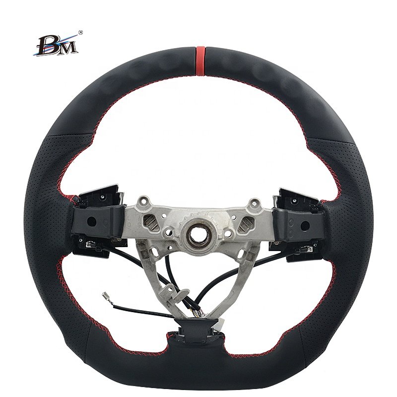JDM steering wheel For Toyota FJ Cruiser 2007-2023 Car custom interior Perforated leather with button Steering Wheel cover by BM