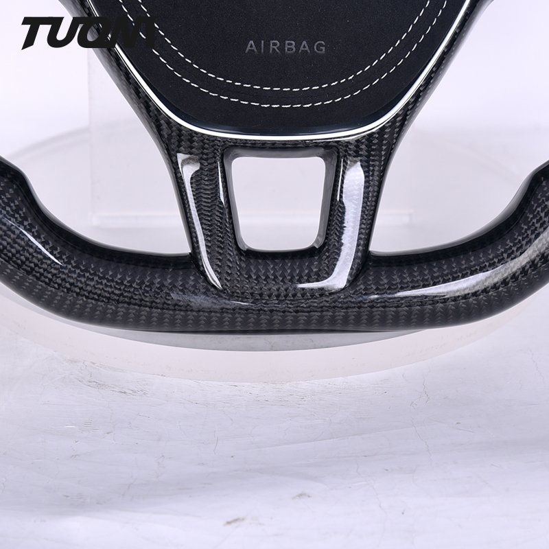 High Performance 100% Real Carbon Fiber Steering Wheel Fit For VW MK7 Lamando Scirocco