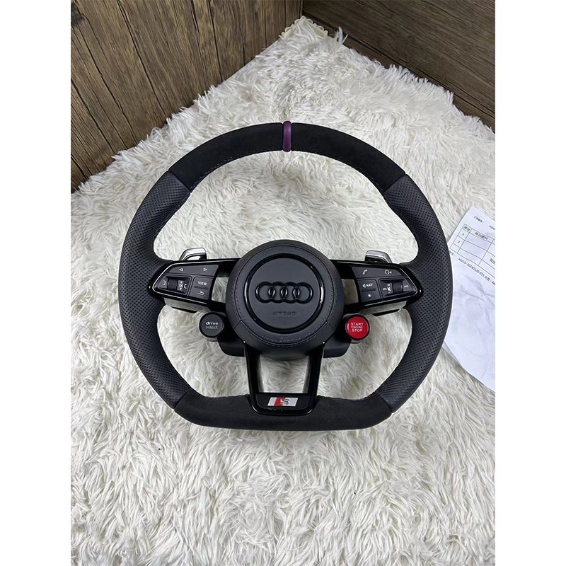Custom Car Crystal Steering Wheel For Audi S3 S5 RS5 RS4 8J A4 B6 4F S8 D4 S4 B8.5 RS3 8V A6 C6 4F TT R8