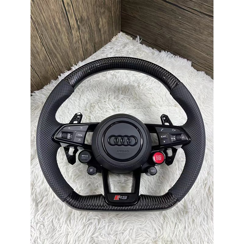 Custom Car Crystal Steering Wheel For Audi S3 S5 RS5 RS4 8J A4 B6 4F S8 D4 S4 B8.5 RS3 8V A6 C6 4F TT R8