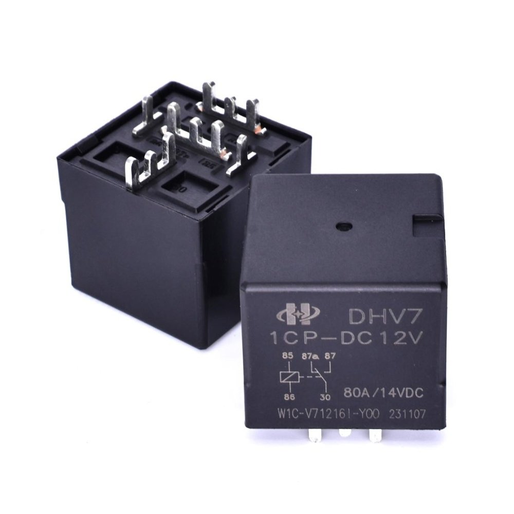 DHV7-1CP-DC24V automotive relay 80A auto relay 24V general purpose power relay quick connect terminal PCB