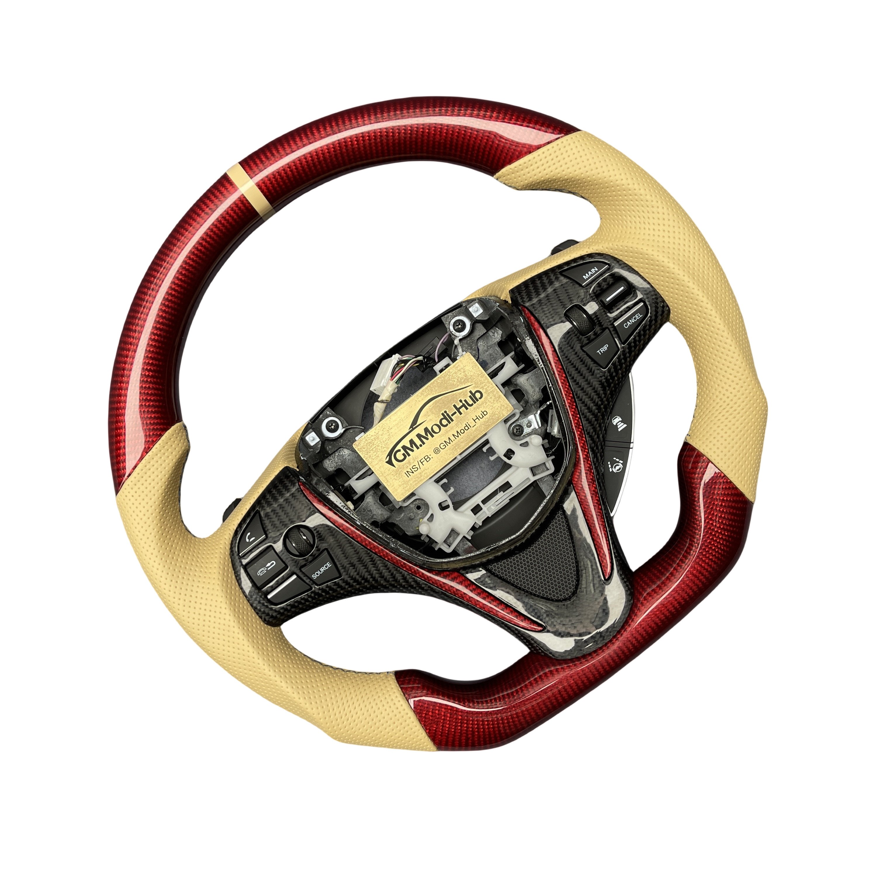 GM.Modi Hub Custom Carbon Fiber Car Steering Wheel For Acura 2015 -2020 TLX / 2014-2020 MDX