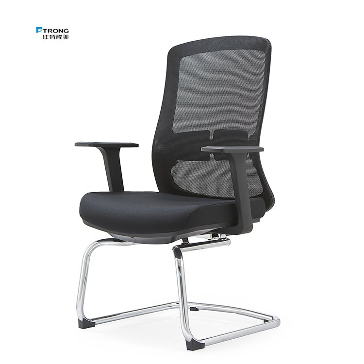 Hot New Design Mid Back Computer Mesh Office Chair With Fixed Armrest