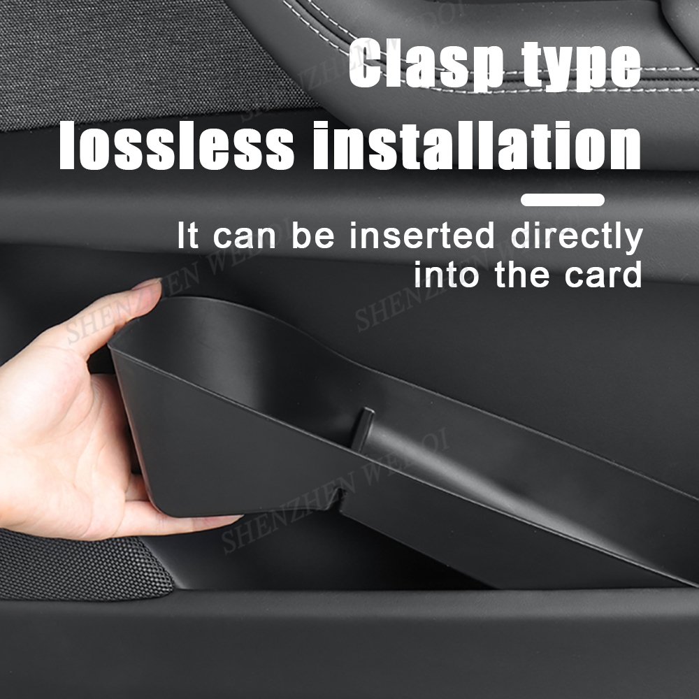 Car Accessories Passenger 2024 Door Protector Side Storage Box for Tesla Model X Front and Rear Door Slot Pocket