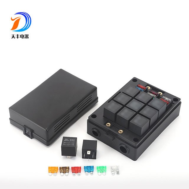 6 or 12 Way Circuit Blade Mini Fuse Relay Box Block 12v 32v Automot Fuse Box with Relays