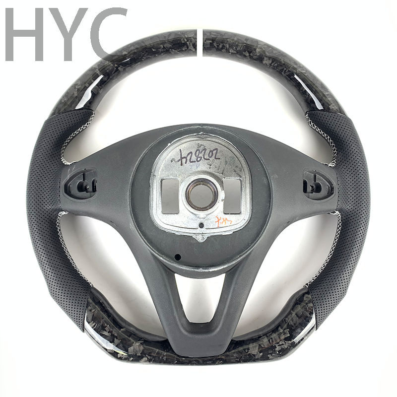 Customized Carbon car Accessories for Mercedes Benz W204 W205 W213 W212 W211 GLC GLA GLE Forged Carbon Fiber Steering Wheel