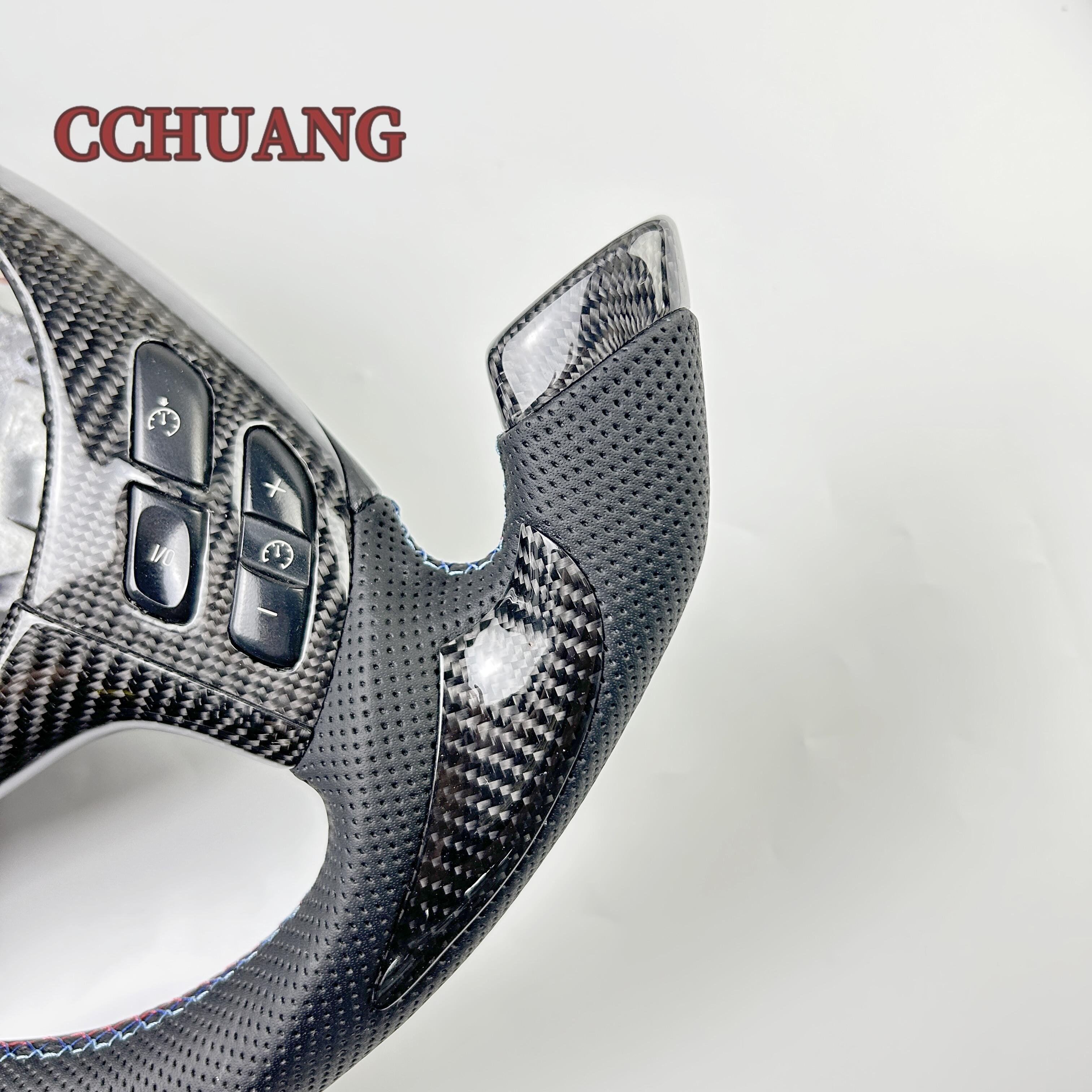 Wholesale for BMW M3 E46 E39 E53 330ci 325i steering wheel Carbon fiber hand-made leather custom car steering wheel