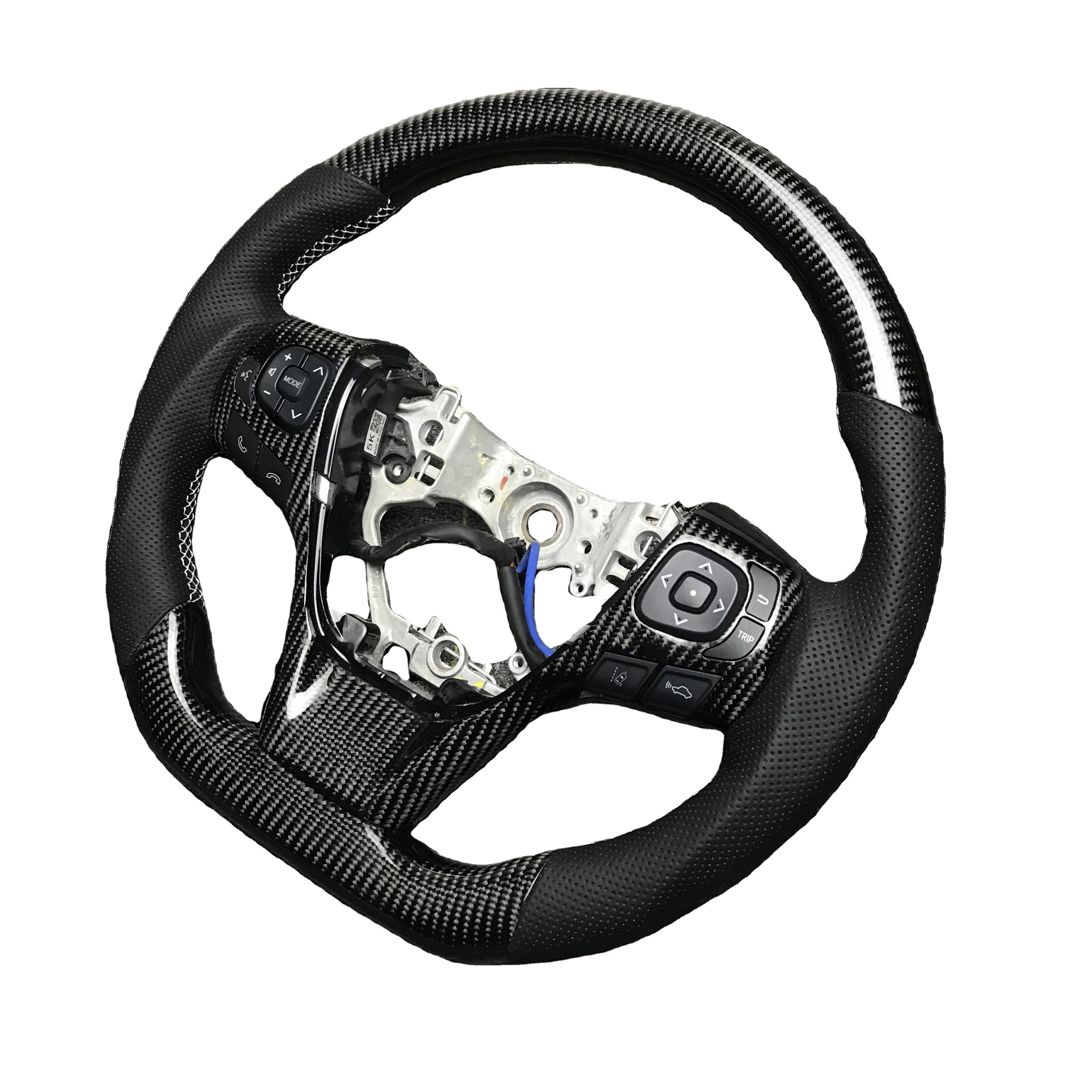 Custom Fit Sport Style Carbon Fiber Steering Wheel for Toyota 86 GT86 AE86 and Subaru BRZ AE86 Carbon Fiber Steering Wheel