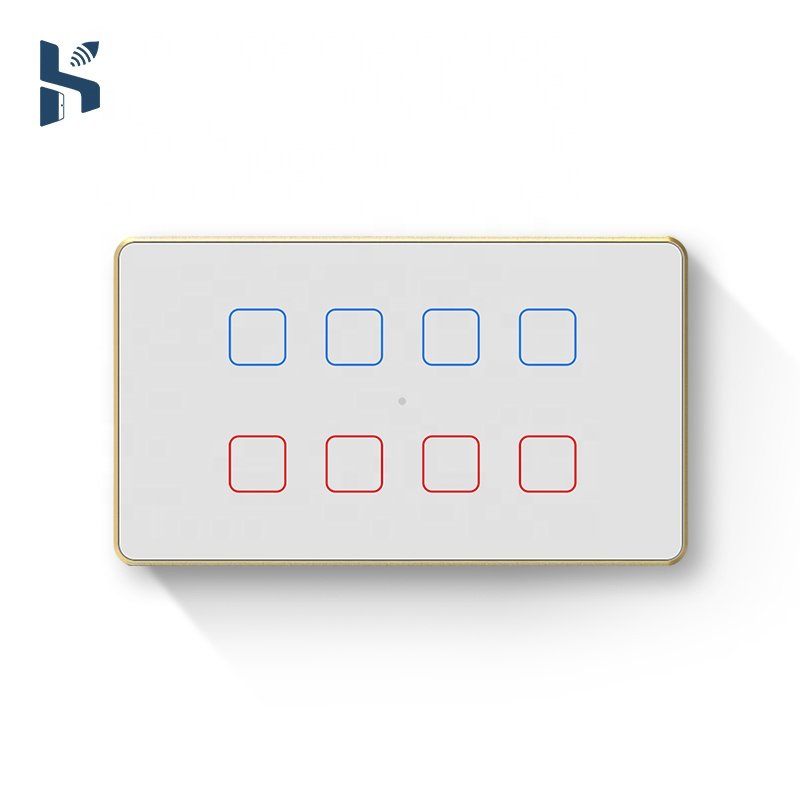APP Remote Control Smart Life TUYA Zigbee Wall Switch Customizable 4M Alexa Google Assistant Voice Control Touch Panel Glass