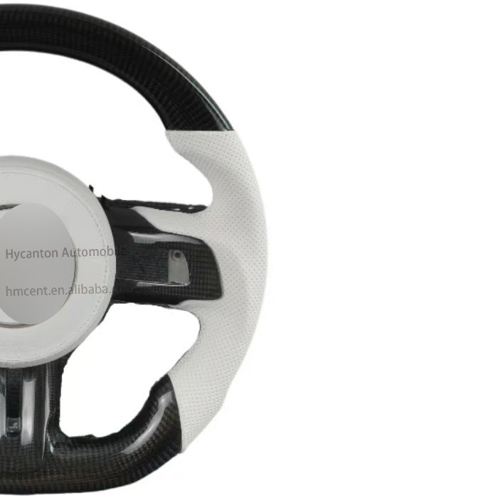 Factory direct Retrofit High forging carbon fiber Alcantara led Leather For Ford Mustang Car Steering Wheel