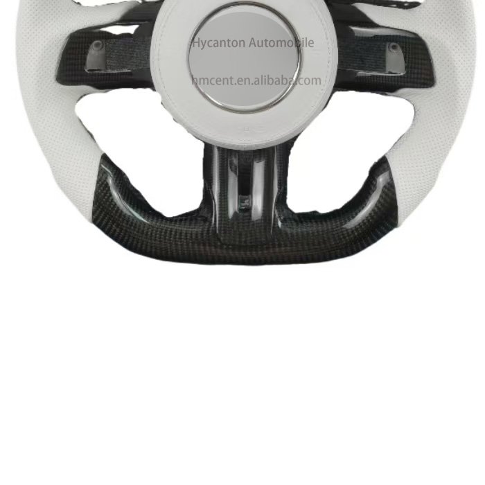 Factory direct Retrofit High forging carbon fiber Alcantara led Leather For Ford Mustang Car Steering Wheel