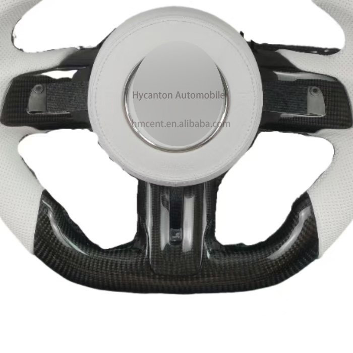 Factory direct Retrofit High forging carbon fiber Alcantara led Leather For Ford Mustang Car Steering Wheel