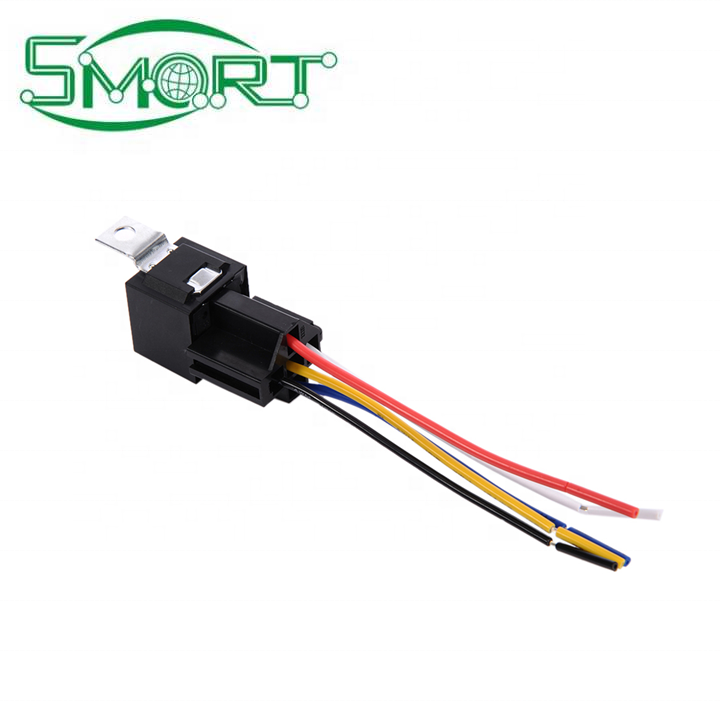 Smart Electronics 12V 30/40 a 5 Pin 5P Automotive Harness New Arrival High-quality Car Auto 5 Wire Relay Socket