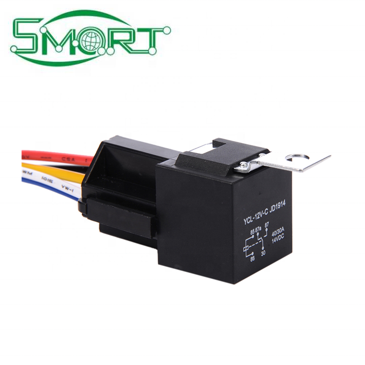 Smart Electronics 12V 30/40 a 5 Pin 5P Automotive Harness New Arrival High-quality Car Auto 5 Wire Relay Socket
