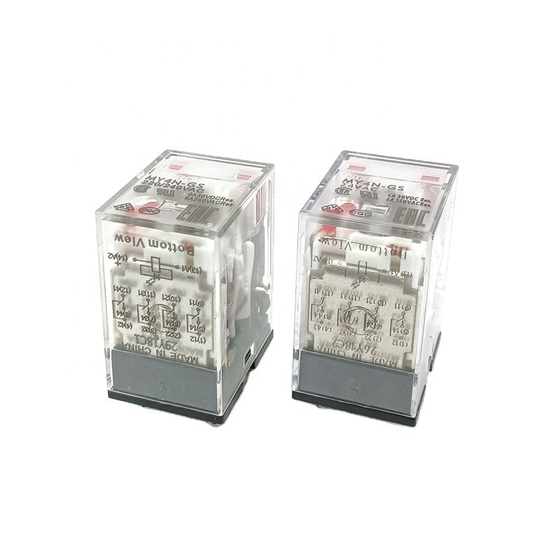 New Original Small Intermediate Relay MY4N-GS AC24/AC220/240/AC110/120 Relay MY4N-GS DC12/DC24