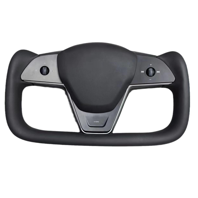 Customized Carbon Fiber Flat Bottom Steering Wheel for Tesla Model 3 Y X S Yoke Car Accessory