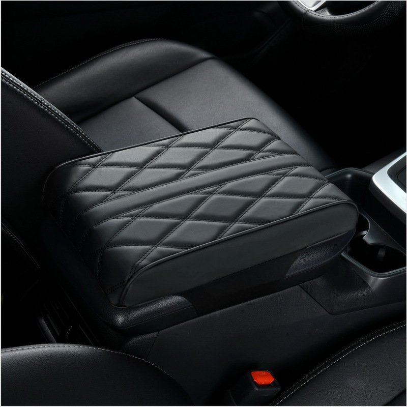 Universal Leather Car Armrest Box Memory Foam Center Console Elbow Rest Hand Support Cushion