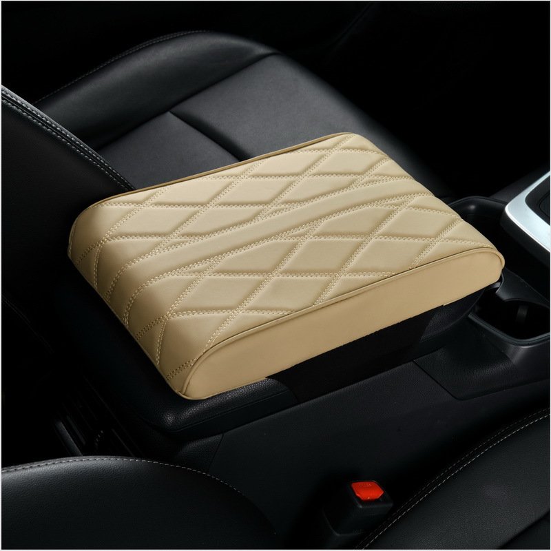 Universal Leather Car Armrest Box Memory Foam Center Console Elbow Rest Hand Support Cushion