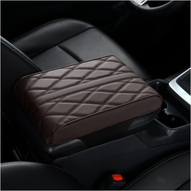 Universal Leather Car Armrest Box Memory Foam Center Console Elbow Rest Hand Support Cushion