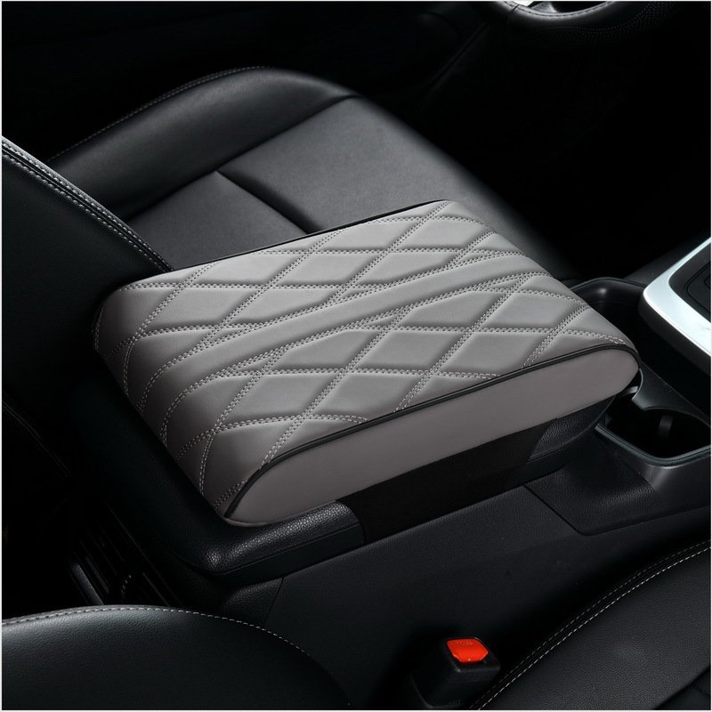 Universal Leather Car Armrest Box Memory Foam Center Console Elbow Rest Hand Support Cushion