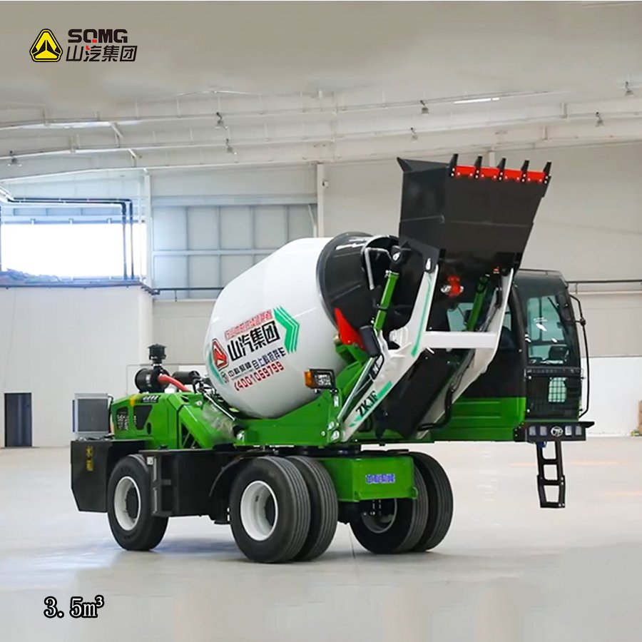 Self Loading diesel Portable Concrete Mixer Machine with Pump Truck to Make Concrete Blocks with Lift Concrete Mixer Truck