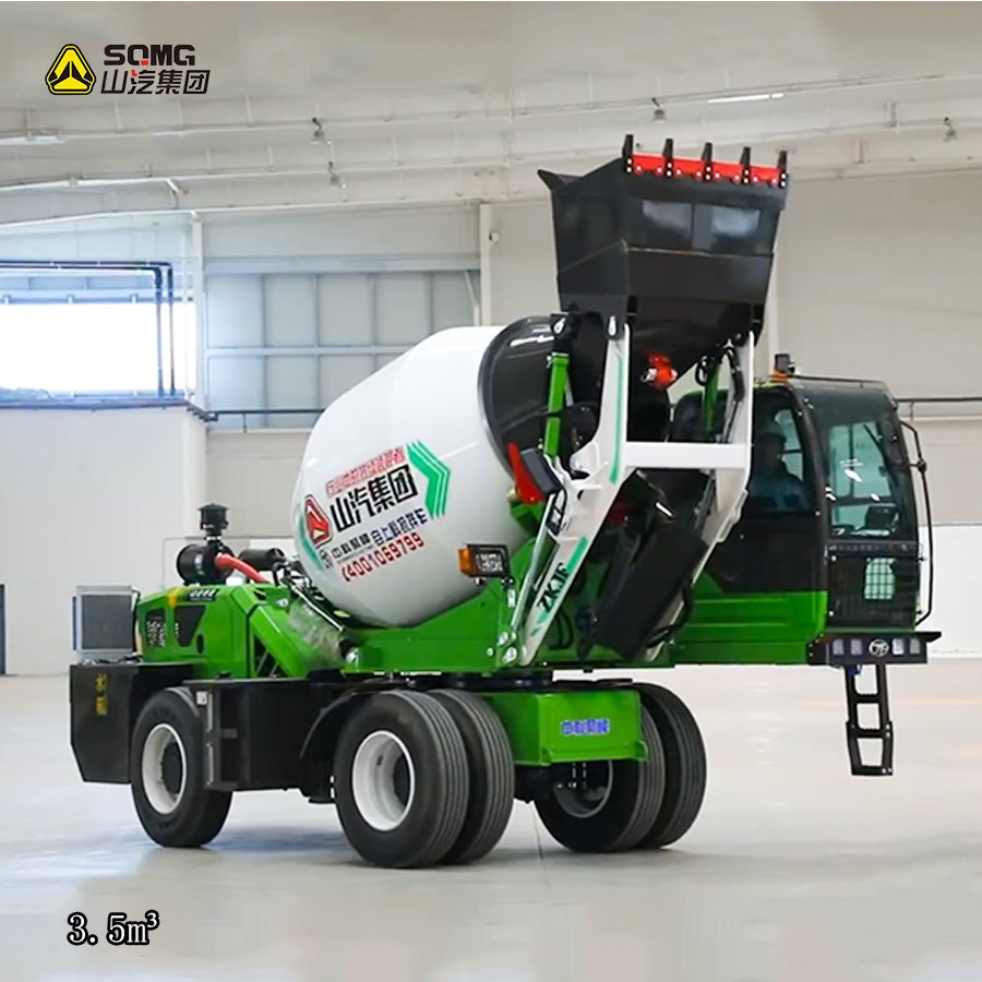 Self Loading diesel Portable Concrete Mixer Machine with Pump Truck to Make Concrete Blocks with Lift Concrete Mixer Truck