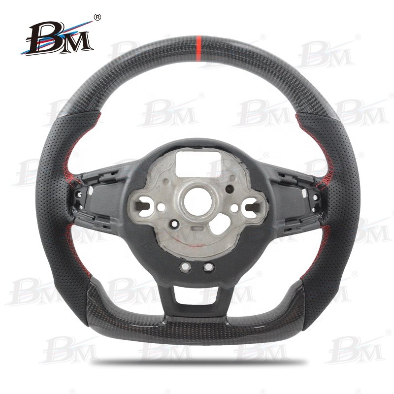For Golf MK7/7.5 GTI R Volkswagen Car Model Real Carbon Fiber Sport High Quality Steering Wheel 2013 2014 2015 2016 2017-2020