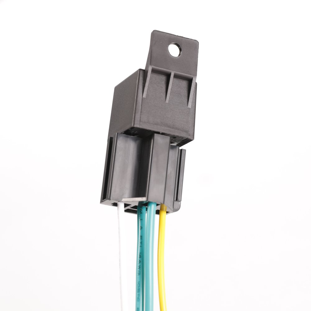 JD1915 12V 4pin Normally Closed Auto Relays Waterproof Relay with Harness Kit for GPS
