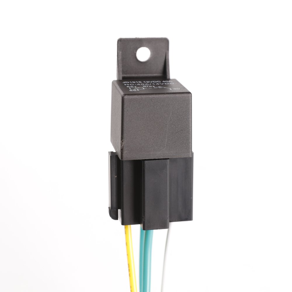 JD1915 12V 4pin Normally Closed Auto Relays Waterproof Relay with Harness Kit for GPS