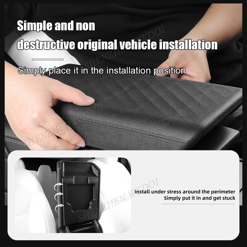 TPE Center Control Armrest Box Protect Cover for tesla Model 3 Highland Interior Accessories