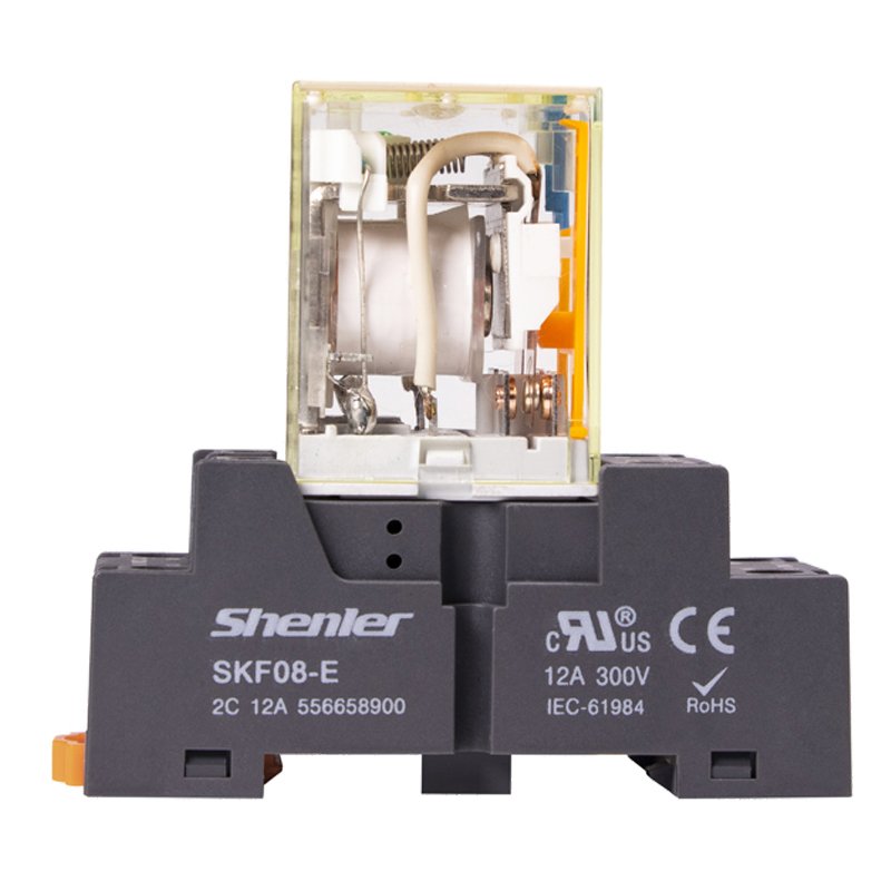 Shenler RKF2CO012LT+SKF08-E AUTO RELAY Dc 24v Auxiliary Relay for Refrigerator Dc Automotive Relay 110-220vac