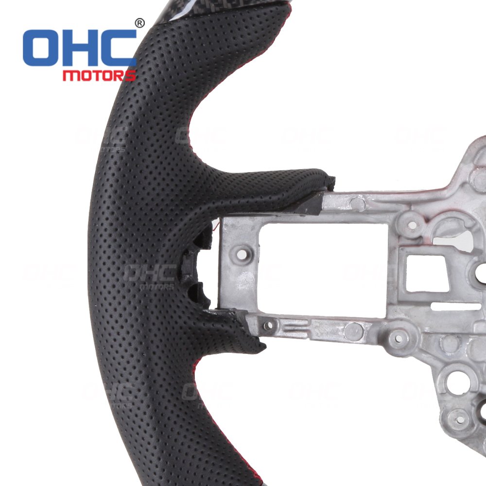 Real Carbon Fiber Steering Wheel Fit for Ford Mustang 2018 2019 2020 2021 Steering Wheel Carbon Fiber ohc motors