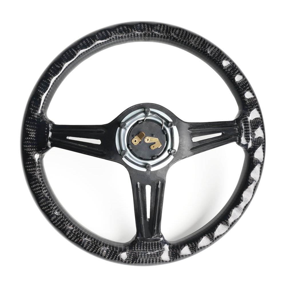 Universal Deep Dish Steering Wheel 345mm Diameter Deep Around 75mm 6 Bolts 70mm Car Carbon Fiber Steering Wheel